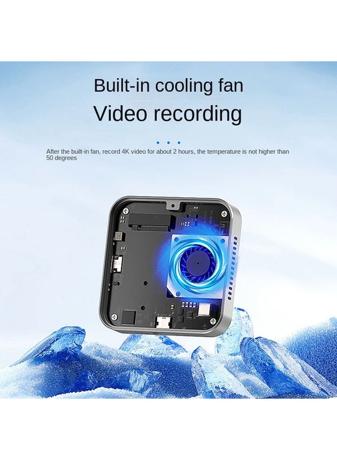 2TB Magnetic Aluminum Hard Drive Enclosure With Turbo Fan Cooling 10Gbps Transfer Dual Type C Ports PD100W Fast Charging - Image 4
